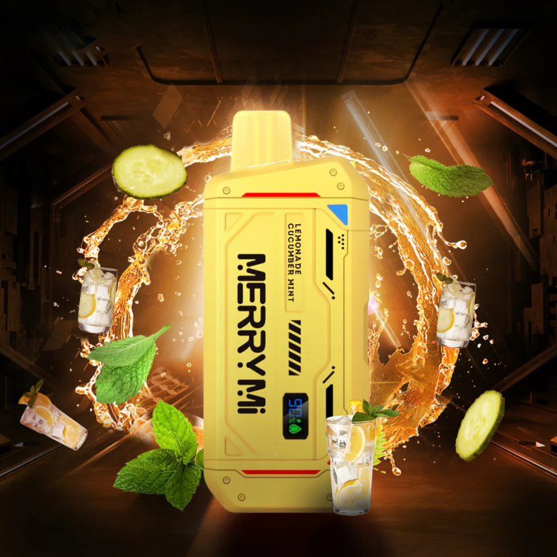 e-papierosy-merrymi-m-mecha-16-000-lemonade-cucumber-mint E-Papierosy MerryMi M-Mecha 16 000 Lemonade Cucumber Mint - Image 1