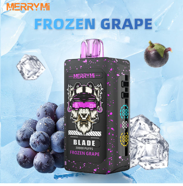 merry-mi-blade-jednorazowy-e-papieros-30000-buchow-o-smaku-frozen-grape Merry Mi Blade Jednorazowy e-papieros 30000 Buchów o smaku Frozen Grape - Image 1
