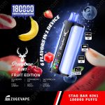 Stag Bar 6in1 180K – 6 in 1 Flavors Disposable Vape | 180,000 Puffs (EU Warehouse) - Image 7