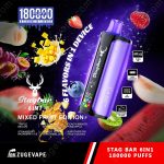 Stag Bar 6in1 180K – 6 in 1 Flavors Disposable Vape | 180,000 Puffs (EU Warehouse) - Image 2
