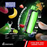 Stag Bar 6in1 180K – 6 in 1 Flavors Disposable Vape | 180,000 Puffs (EU Warehouse)